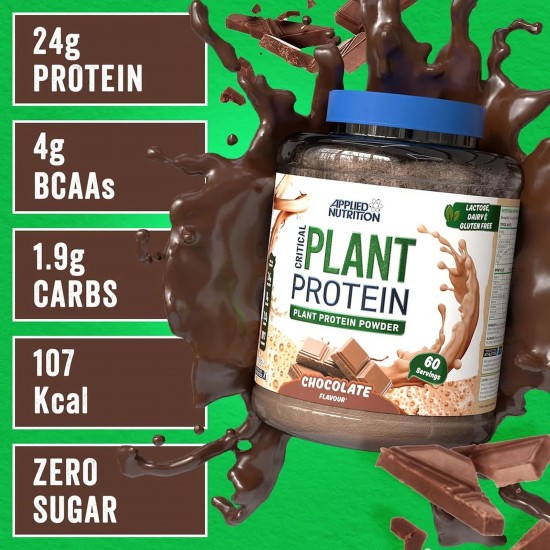 Applied Nutrition Critcal Plant Protein Powder - Chocolate - 1.8kg Applied Nutrition Critcal Plant Protein Powder - Chocolate - 1.8kg