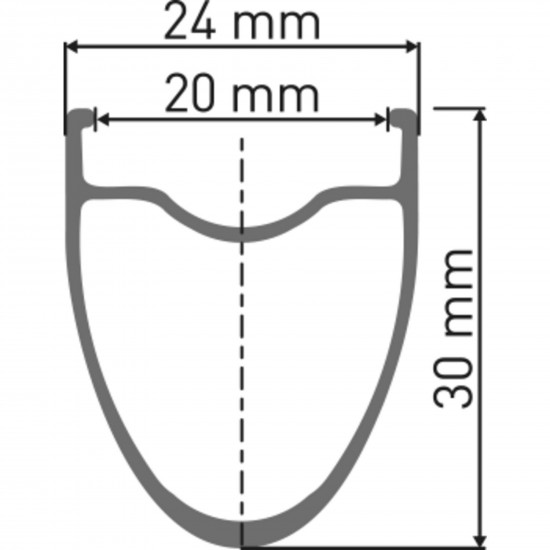 DT Swiss A 1800 SPLINE disc brake wheel, clincher 30 x 20 mm, front