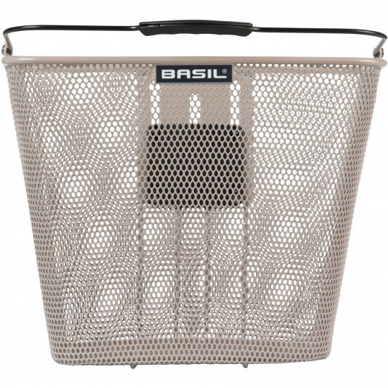 Basil Bilbao front bicycle basket, KF, nude metallic