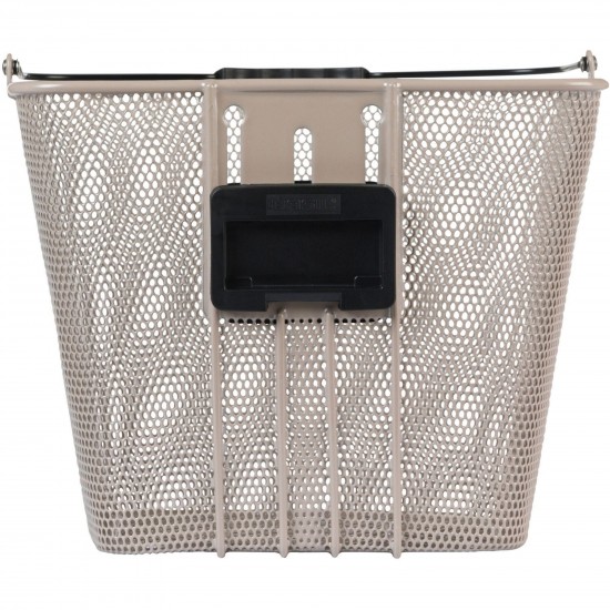 Basil Bilbao front bicycle basket, KF, nude metallic