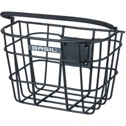 Basil Bremen Alu KF front basket, matt black Basil Bremen Alu KF front basket, matt black