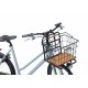 Basil Norland bicycle basket MIK, 23L, black/naturel brown