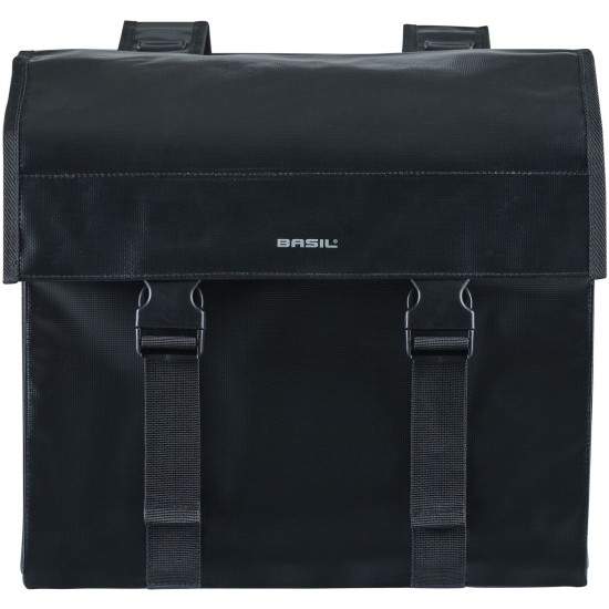 Basil Urban Load double bag, 48-53L, black/black