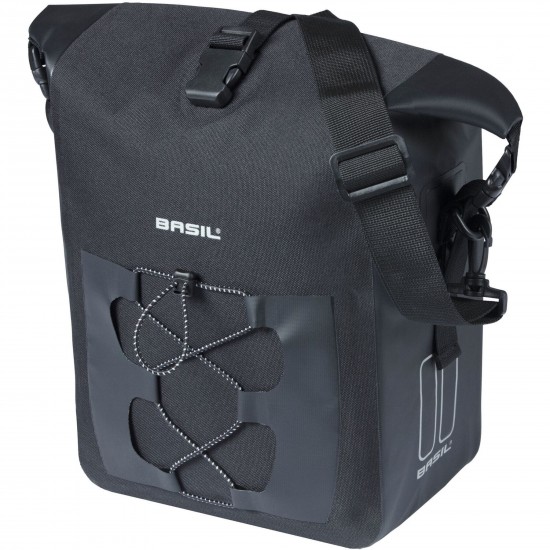 Basil Navigator Waterproof M, single pann. bag, 12-15L,black