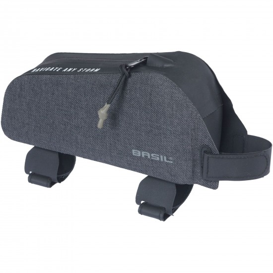 Basil Navigator Storm, top tube frame bag, 0.8L, black