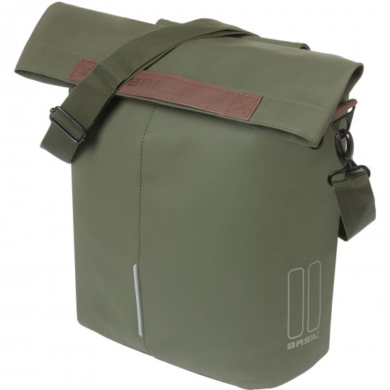Basil City bicycle shopper, 14-16L, moss green