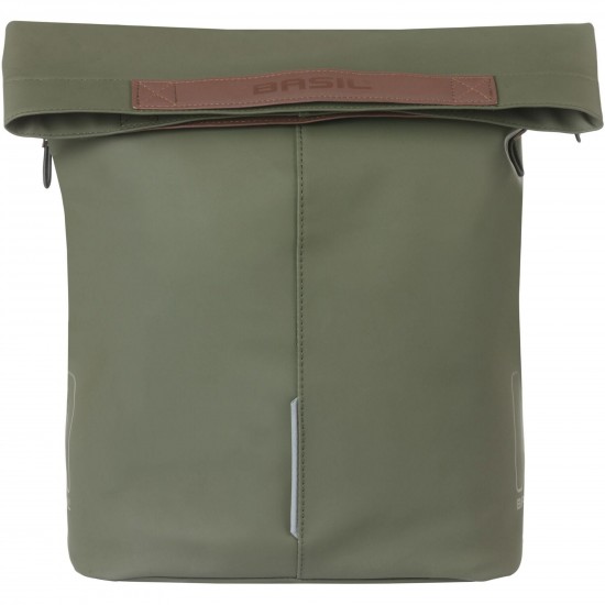 Basil City bicycle shopper, 14-16L, moss green