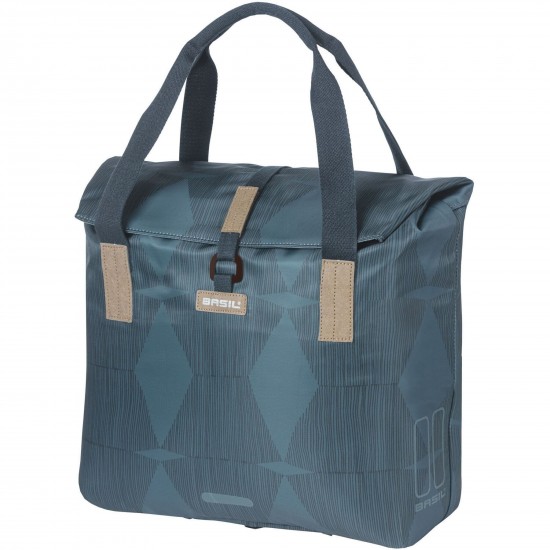 Basil Elegance bicycle shopper, 20-26L, estate blue