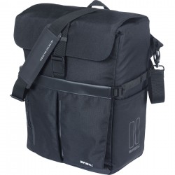 Basil Move commuter bicycle bag MIK Studs, 15L, black Basil Move commuter bicycle bag MIK Studs, 15L, black