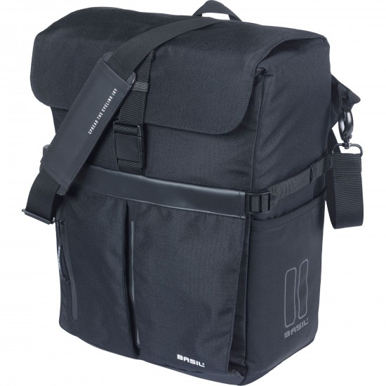 Basil Move commuter bicycle bag MIK Studs, 15L, black