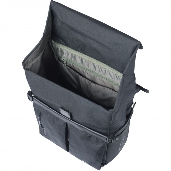Basil Move commuter bicycle bag MIK Studs, 15L, black