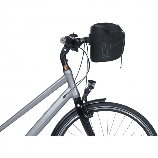 Basil Move Handlebar Bag, 7-8L, black