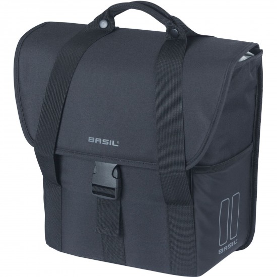 Basil GO single bag, 16L, solid black