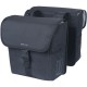 Basil GO double bag, 32L, solid black