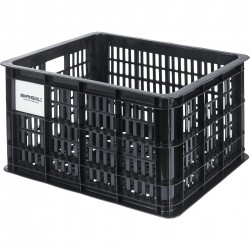Basil bicycle crate MIK M, 29.5L, recycled synthetic, black Basil bicycle crate MIK M, 29.5L, recycled synthetic, black