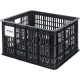 Basil bicycle crate MIK M, 29.5L, recycled synthetic, black