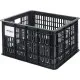 Basil bicycle crate MIK M, 29.5L, recycled synthetic, black
