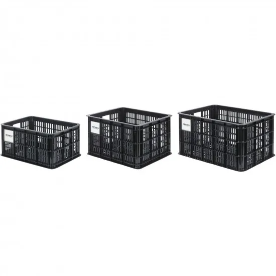 Basil bicycle crate MIK M, 29.5L, recycled synthetic, black