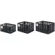 Basil bicycle crate MIK M, 29.5L, recycled synthetic, black
