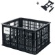 Basil bicycle crate MIK M, 29.5L, recycled synthetic, black