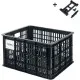 Basil bicycle crate MIK M, 29.5L, recycled synthetic, black