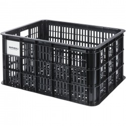 Basil bicycle crate MIK L, 40L, recycled synthetic, black Basil bicycle crate MIK L, 40L, recycled synthetic, black