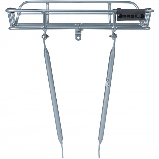 Basil Portland front carrier, aluminium natural