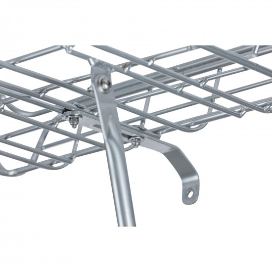 Basil Portland front carrier, aluminium natural