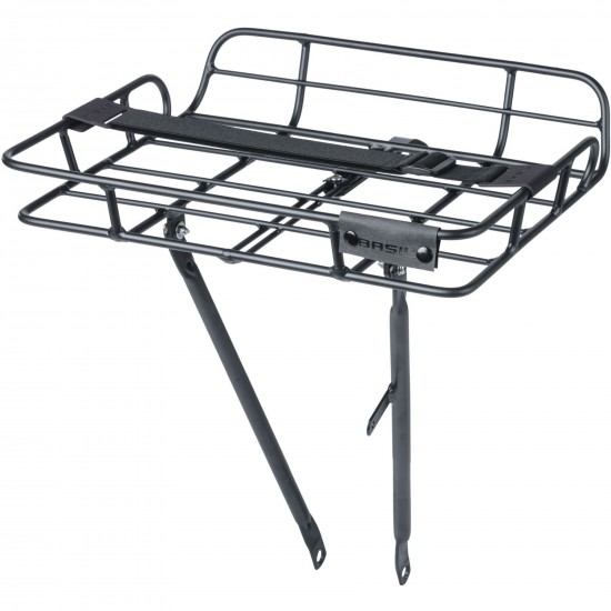 Basil Portland front carrier, matt black