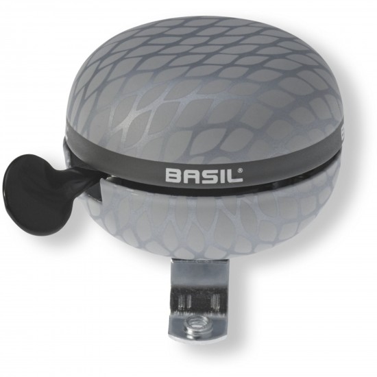 Basil Noir bell, 60mm, silver metallic