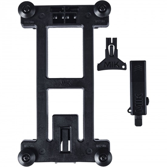 MIK adapter plate 2.0, lockable, black