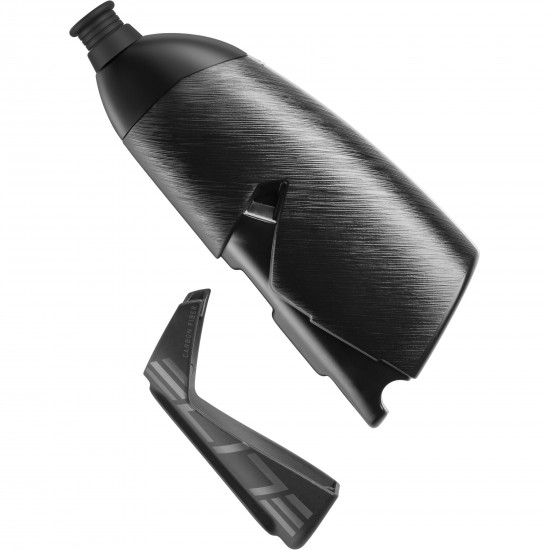 Elite Crono CX aero bottle kit includes carbon cage and 500 ml aero bottle
