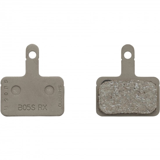 Shimano B05S-RX disc pads and spring, resin pad, steel back
