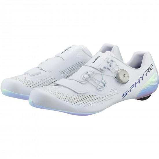 Shimano Clothing S-PHYRE RC9 PWR (RC903P) Shoes, White, Size 46