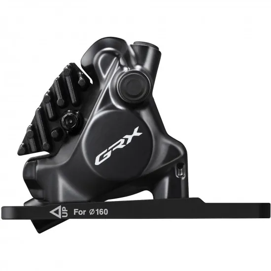 Shimano BR-RX820 GRX calliper, flat mount, with adapter for 140/160 mm, front