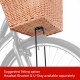 M Part Spitalfields rectangular wicker basket with mounting plates