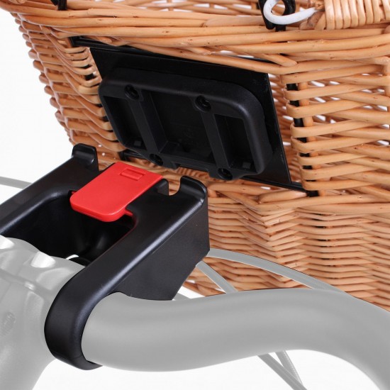 M Part Borough Oval Wicker Basket With Handles And Quick Release Bracket