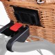 M Part Borough Oval Wicker Basket With Handles And Quick Release Bracket