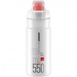 Elite Jet MTB, clear with red logo 550 ml