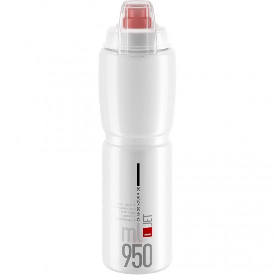 Elite Jet Biodegradable MTB, clear with red logo 550 ml