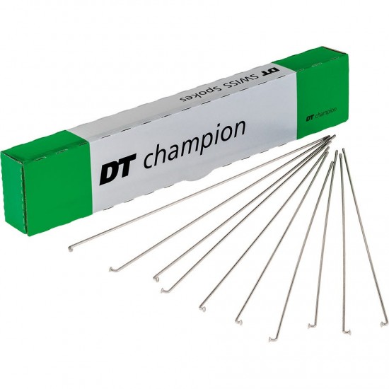 DT Swiss Champion silver spokes 14 g = 2 mm box 100, 228 mm