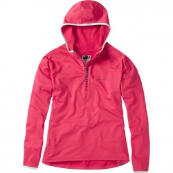 Madison Zena Women's Long Sleeve Hooded Top, Rose Red Size 8