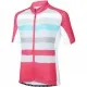 Madison Sportive youth short sleeve jersey, torn stripes berry / silver grey age 13 - 14