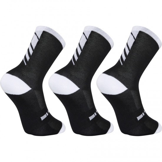Madison Freewheel Coolmax Long Sock Triple Pack, black - small, EU36-39