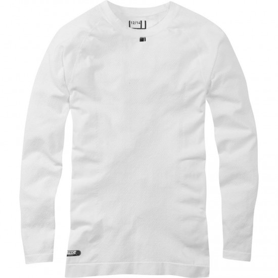 Madison Isoler mesh women's long sleeve baselayer, white size 12 - 14