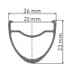 DT Swiss R 500 DB 28 hole Presta-drilled disc brake black - 29" / 700c
