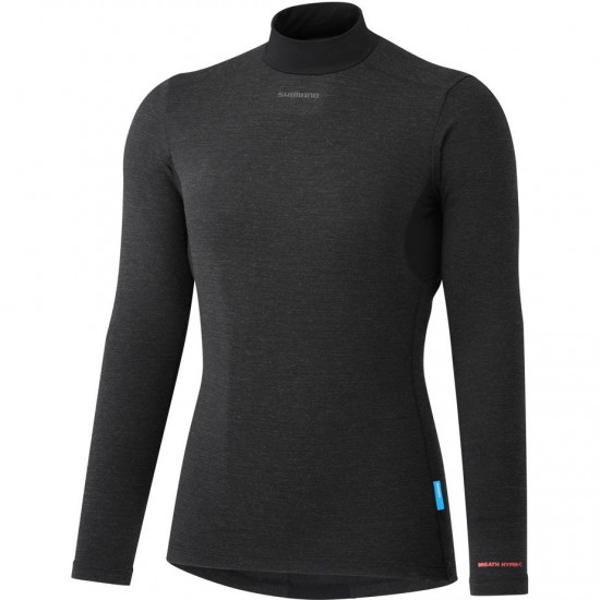 Shimano Clothing Women's Breath Hyper Baselayer, Black, Size L