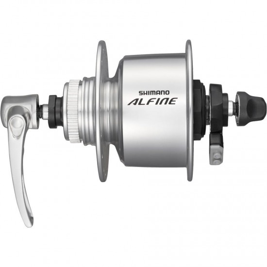 Shimano DH-S501 Alfine, 6v 3w, Centre-Lock disc, 36h, Q/R, silver