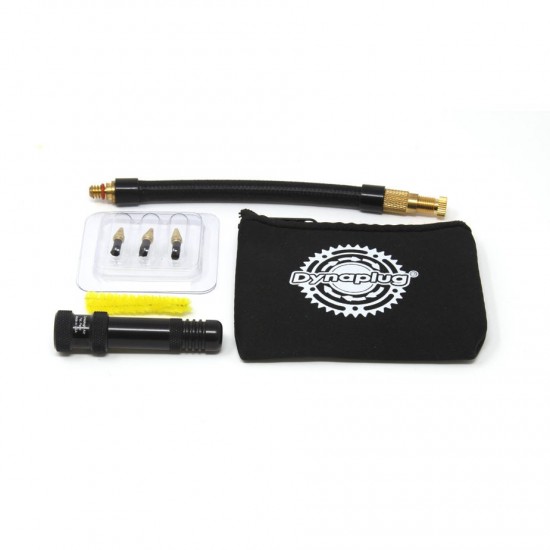 Dyna Plug Air tubeless Road tyre repair and inflation kit - Black