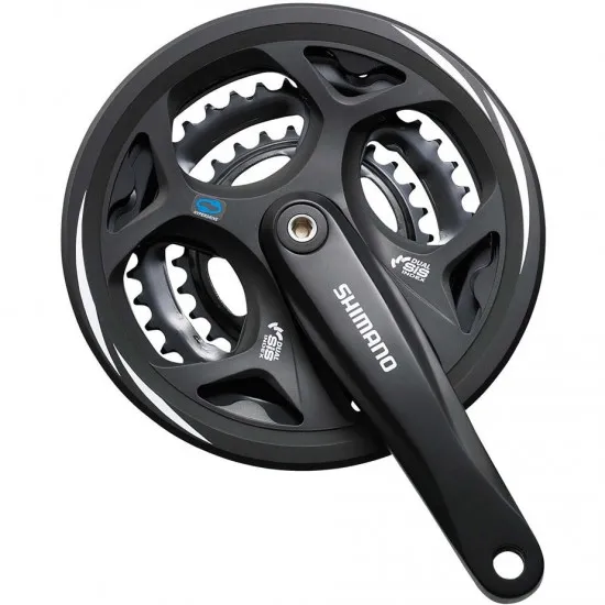 Shimano FC-M311 Altus square taper chainset, 42/32/22T, without chainguard, 175 mm